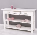 Console with 2 shelves, 3 drawers