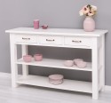 Console with 2 shelves, 3 drawers