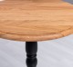 Round coffee table, oak top