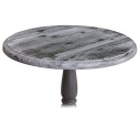 Round coffee table, oak top