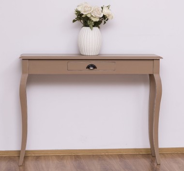 Console with curved legs, 1 drawer