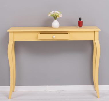 Console with curved legs, 1 drawer