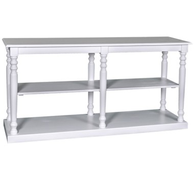 Large console with turned legs, 1 shelf