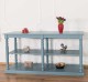 Large console with turned legs, 1 shelf