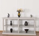 Large console with turned legs, 1 shelf