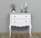 Console with curved legs, 2 drawers