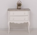 Console with curved legs, 2 drawers