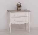 Console with curved legs, 2 drawers