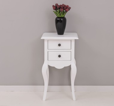 Small console, curved legs, 2 drawers