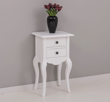 Small console, curved legs, 2 drawers