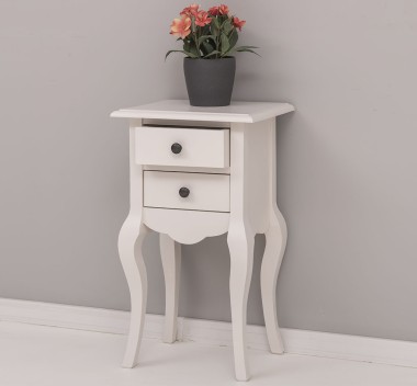 Small console, curved legs, 2 drawers