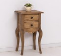 Small console, curved legs, 2 drawers