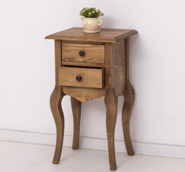 Small console, curved legs, 2 drawers