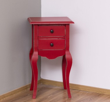 Small console, curved legs, 2 drawers