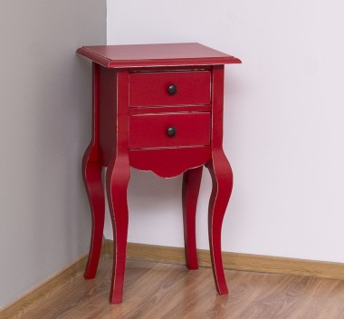 Small console, curved legs, 2 drawers