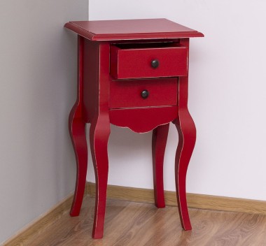 Small console, curved legs, 2 drawers