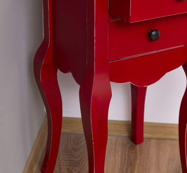 Small console, curved legs, 2 drawers