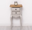 Small console, curved legs, 2 drawers