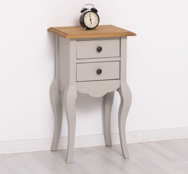 Small console, curved legs, 2 drawers