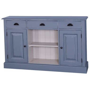 Chest of drawers with 2 doors, 3 drawers, open space