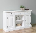 Chest of drawers with 2 doors, 3 drawers, open space