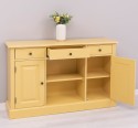 Chest of drawers with 2 doors, 3 drawers, open space