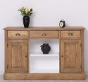 Chest of drawers with 2 doors, 3 drawers, open space