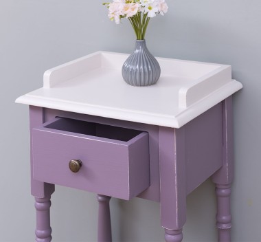 Small console, turned legs, 1 drawer