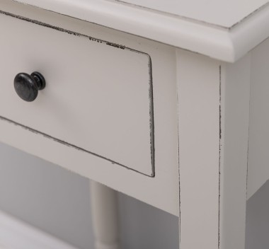 Small console, turned legs, 1 drawer