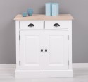 Cabinet with drawer, 2 doors and 2 drawers, oak top