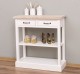 Console with 2 drawers, 1 shelf, oak top