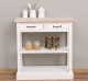 Console with 2 drawers, 1 shelf, oak top