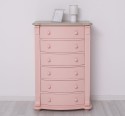 Chest of drawers with 6 curved drawers, Directoire Collection