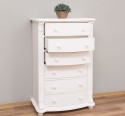 Chest of drawers with 6 curved drawers, Directoire Collection