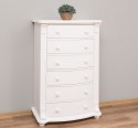 Chest of drawers with 6 curved drawers, Directoire Collection