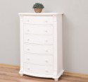 Chest of drawers with 6 curved drawers, Directoire Collection