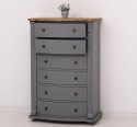 Chest of drawers with 6 curved drawers, Directoire Collection