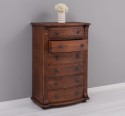 Chest of drawers with 6 curved drawers, Directoire Collection