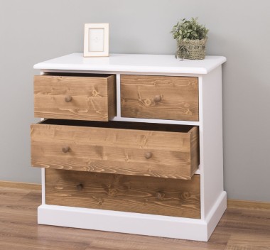 Chest of drawers with 2 narrow drawers + 2 wide drawers