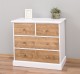 Chest of drawers with 2 narrow drawers + 2 wide drawers