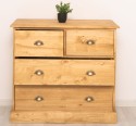 Chest of drawers with 2 narrow drawers + 2 wide drawers