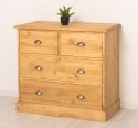 Chest of drawers with 2 narrow drawers + 2 wide drawers