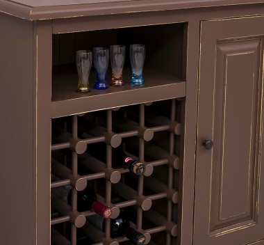 Small bar furniture with winerack