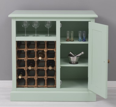 Small bar furniture with winerack