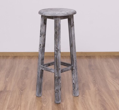 Bar stool with round top