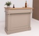 Bar counter with winerack, oak top