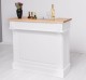 Bar counter with winerack, oak top