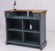 Bar counter with vertical stripes 120 cm