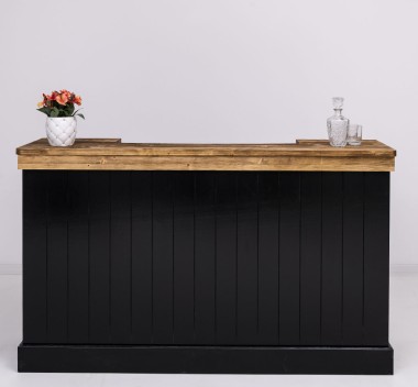 Bar counter with vertical stripes 180 cm