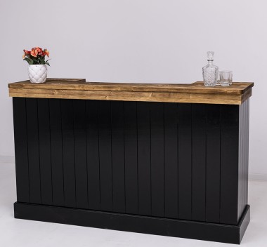 Bar counter with vertical stripes 180 cm